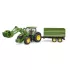 Tracteur Bruder John Deere 7R 350 vert et jaune : Modèle:Tracteur avec chargeur et remorque