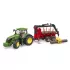 Tracteur Bruder John Deere 7R 350 vert et jaune : Modèle:Tracteur avec remorque forestière