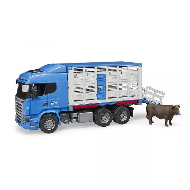 Camion de transport de bétail Scania R Series Bruder