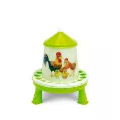 Mangeoire en plastique sur pieds avec dessin 4 kg