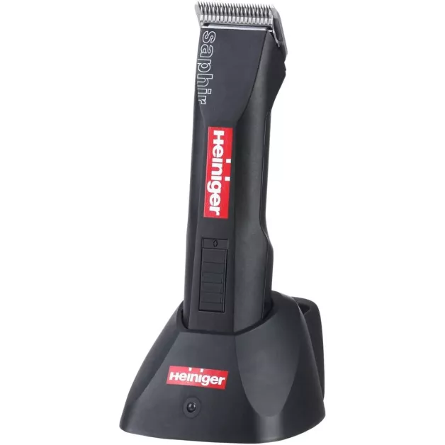 Tondeuses pour chien Heiniger modèle Saphir 1 accu, Saphir Cord avec câble 220 Volts et tondeuse Opal 1 et 2 accus