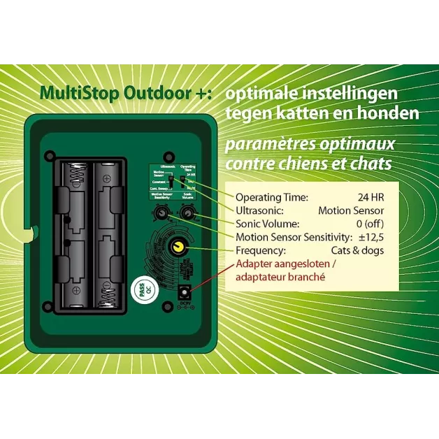 Appareil anti-nuisibles à ultrasons – MultiStop Outdoor+