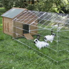 Pack clapier Norvège abri et enclos pour lapins Pack clapier Norvège abri et enclos pour lapins