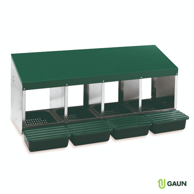 Pondoir en métal galvanisé avec nid polypropylène