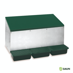 Pondoir avec fond et double perchoir Gaun Pondoir avec fond et double perchoir Gaun