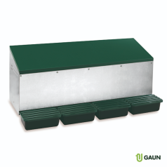 Pondoir avec fond et double perchoir Gaun Pondoir avec fond et double perchoir Gaun