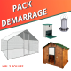 Pack poulailler et enclos pour 3 poules