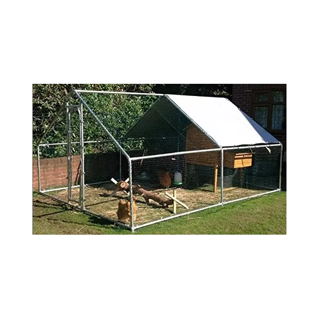 Grand enclos pour poules et autres volailles de 12 m²