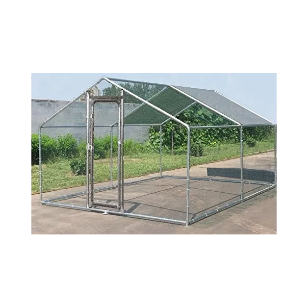 Grand enclos pour poules et autres volailles de 12 m²