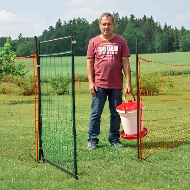 Porte pour filet électrifié Kerbl, jeu complet