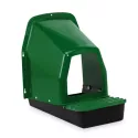 Pondoir en plastique vert avec cuvette et tiroir pour œufs