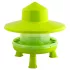 Nourrisseur sur pieds : Capacité - Nourrisseurs :4 kg (6-8 poules), Accessoire mangeoire:Avec auvent en plastique