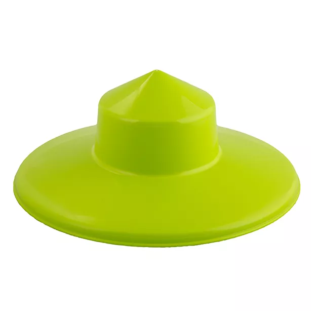 Nourrisseur à trémie sur pieds en plastique vert