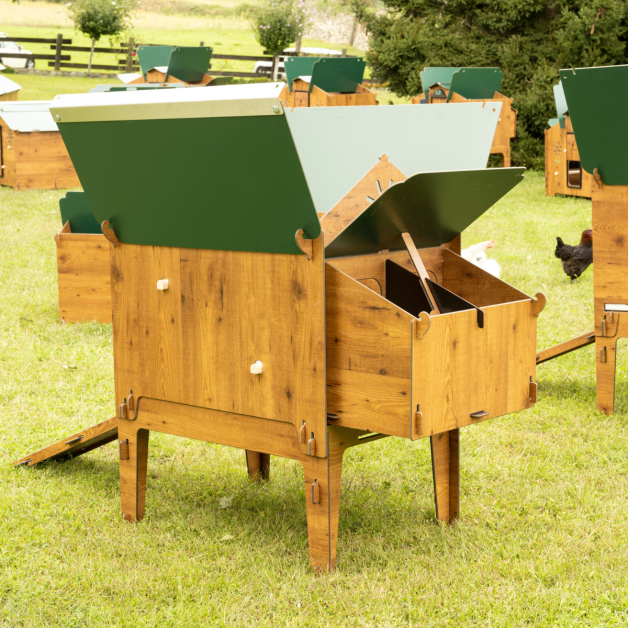 PILOTIS POUR POULAILLER EN HPL AVEC TIROIR