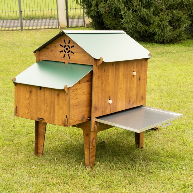 PILOTIS POUR POULAILLER EN HPL AVEC TIROIR