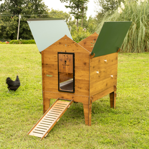 PILOTIS POUR POULAILLER EN HPL AVEC TIROIR