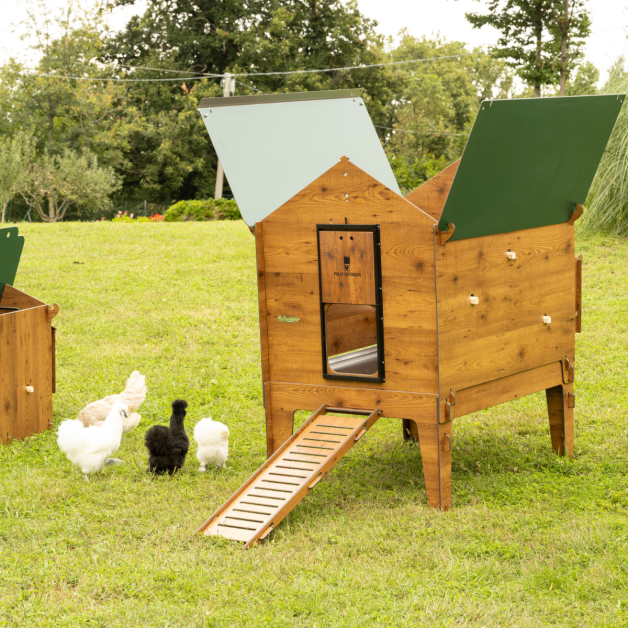 PILOTIS POUR POULAILLER EN HPL AVEC TIROIR