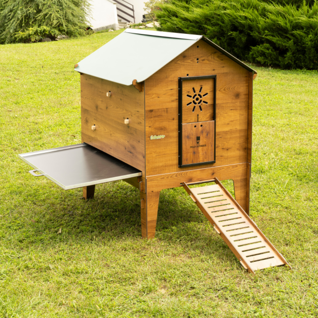 PILOTIS POUR POULAILLER EN HPL AVEC TIROIR