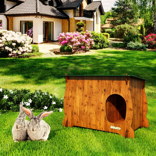 Clapier pour lapins et petits rongeurs Rabby en HPL