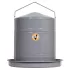 Abreuvoir en métal émaillé gris : Capacité de votre abreuvoir:10 litres (8-10 poules)