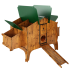 Clapiers Duplex en HPL : Clapier HPL:Taille XL : 4 nids
