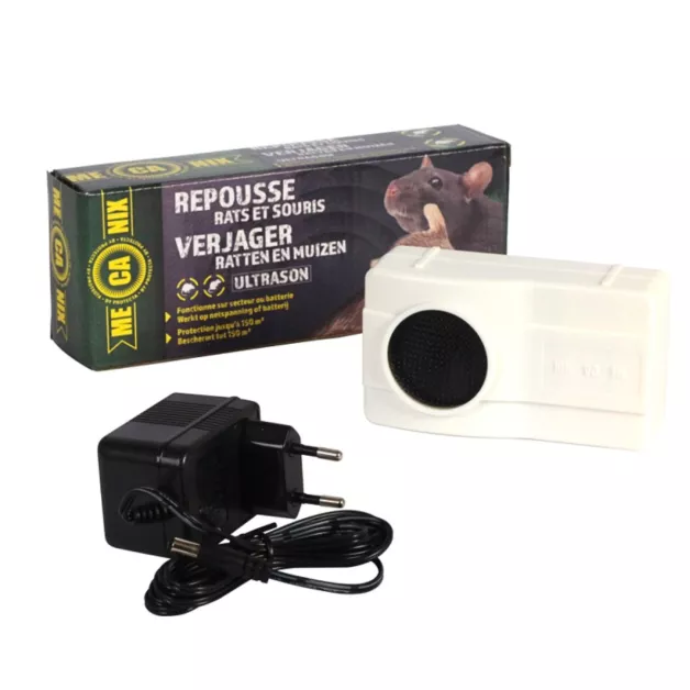 Repousse rats et souris à ultrasons pour poulailler et endroits de stockage