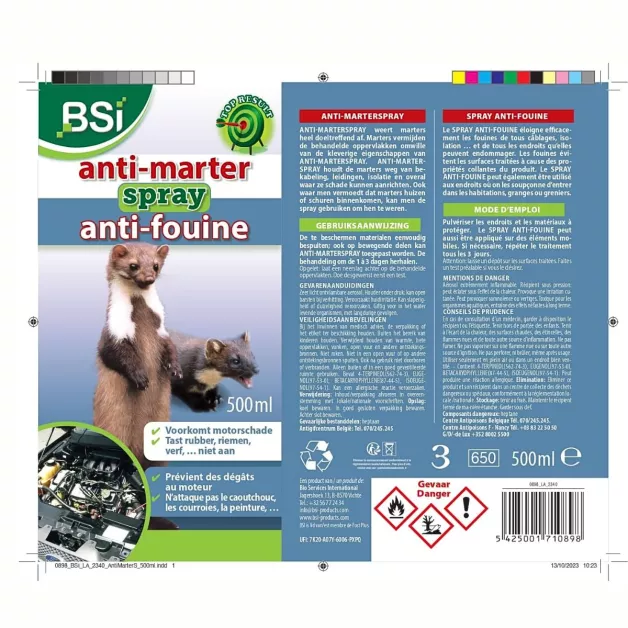 Spray répulsif anti fouines BSI - 500 ml