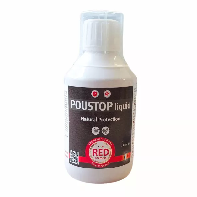 Produit anti-poux Poustop Red Animals pour volailles