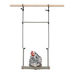 Balançoire en bois pour poule