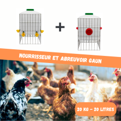 Pack nourrisseur et abreuvoir GAUN Pack nourrisseur et abreuvoir GAUN