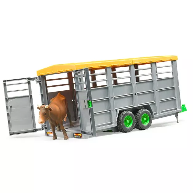 Remorque bétaillère avec vache jouet Bruder 02227 Remorque bétaillère avec vache jouet Bruder 02227