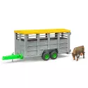 Remorque bétaillère avec vache Bruder 02227