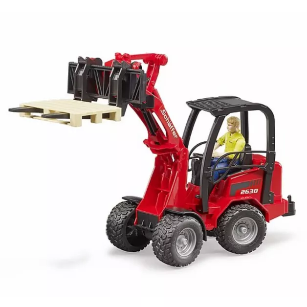 Mini chargeur jouet Bruder Schäffer 2034 rouge 02190 Mini chargeur jouet Bruder Schäffer 2034 rouge 02190