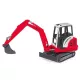 Mini pelle Schaeff HR 16 rouge jouet Bruder 02432