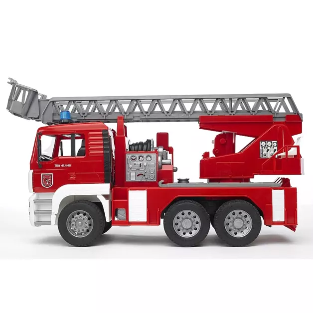 Camion de pompier MAN avec échelle et lance incendie jouet Bruder 02771