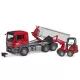 Camion MB Arocs Roll-Off container avec Schaeffer HR16 jouet Bruder 036249