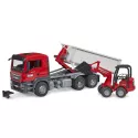 Camion MAN TGS avec benne amovible et chargeur Schäffer