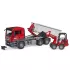 Camion MB Arocs Roll-Off container avec Schaeffer HR16 jouet Bruder 036249