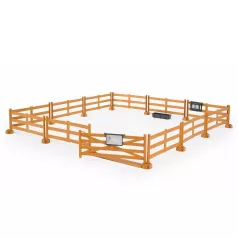 Pack Clôture avec Accessoires : 11 barrières + 1 porte + 2 mangeoires Pack Clôture avec Accessoires : 11 barrières + 1 porte + 2 mangeoires