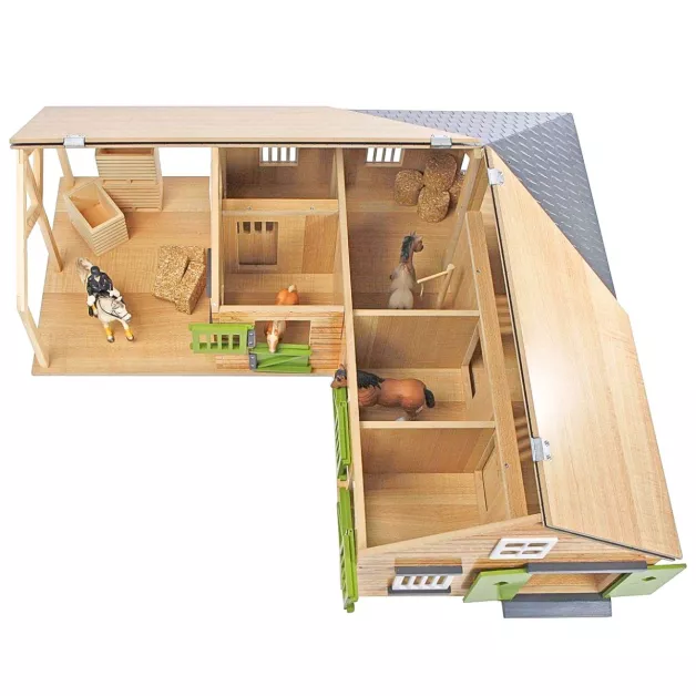 Ecurie avec boxes pour chevaux jouet Kids Globe Farming Ecurie avec boxes pour chevaux jouet Kids Globe Farming