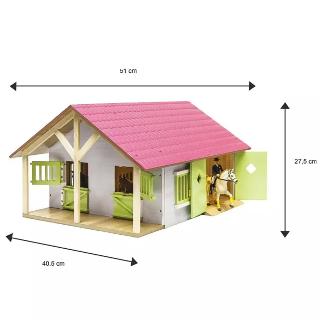 Ecurie avec boxes pour chevaux jouet Kids Globe Farming Ecurie avec boxes pour chevaux jouet Kids Globe Farming