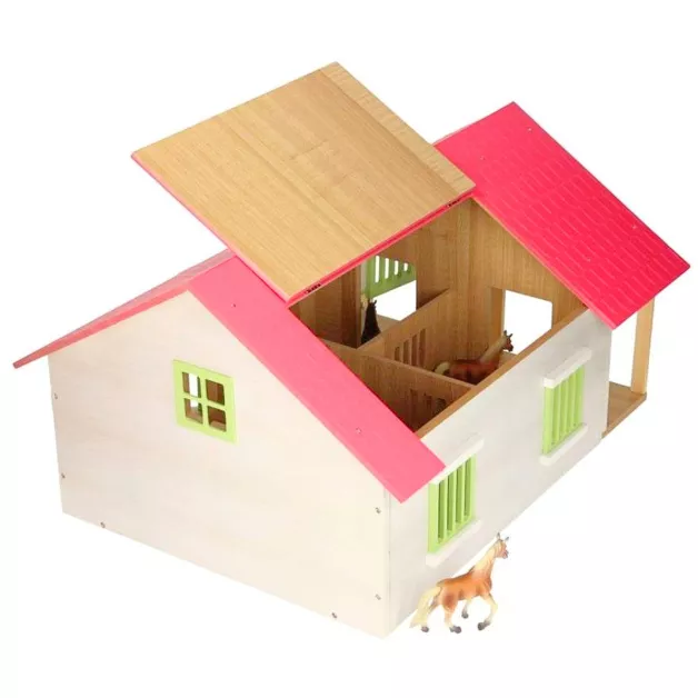 Ecurie avec boxes pour chevaux jouet Kids Globe Farming Ecurie avec boxes pour chevaux jouet Kids Globe Farming