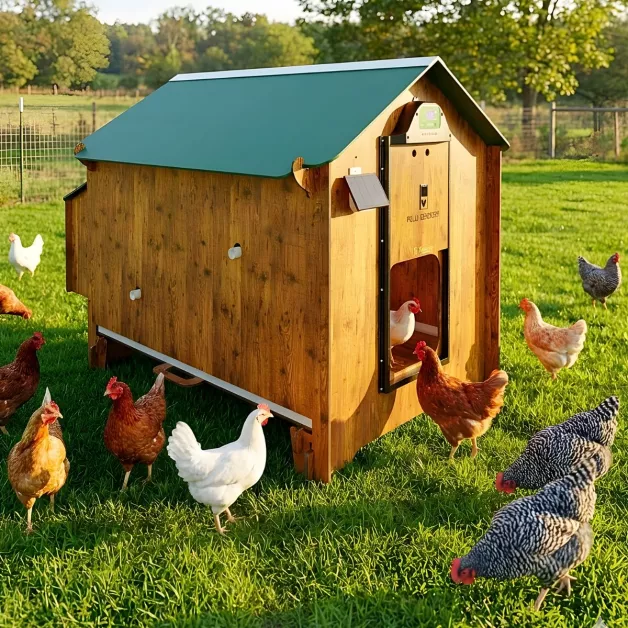 Poulailler en HPL haute qualité anti poux rouges