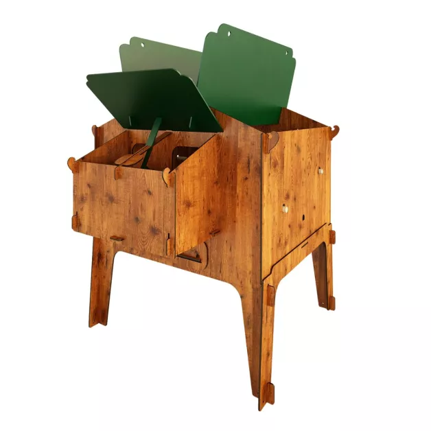 Poulailler en HPL haute qualité anti poux rouges