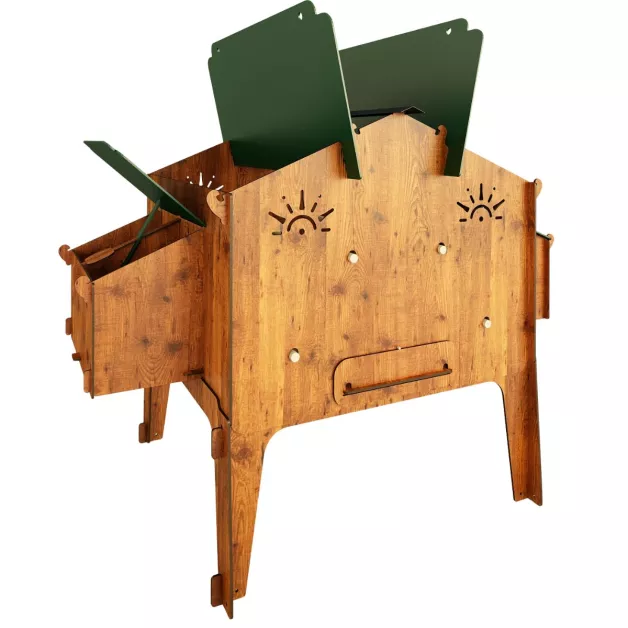 Poulailler en HPL haute qualité anti poux rouges