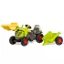 Tracteur à pédales + remorque : Mod&egrave;le RollyKid:Claas Axos + Chargeur