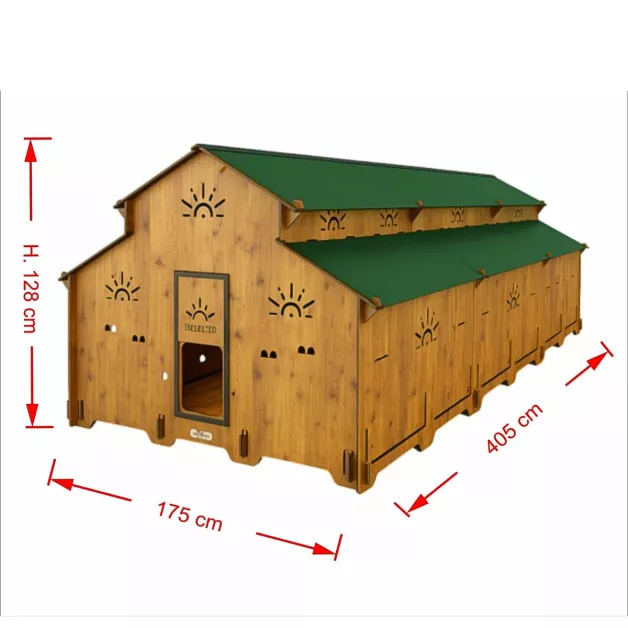 poulailler HPL 25 poules - module de base