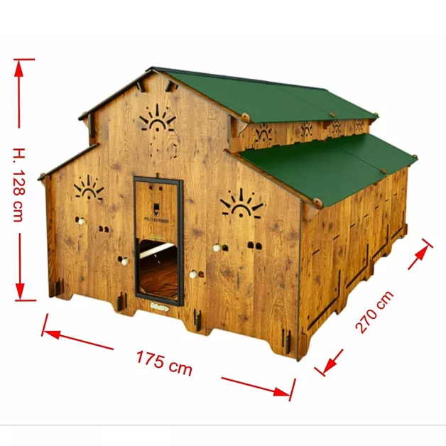 poulailler HPL 25 poules - module de base