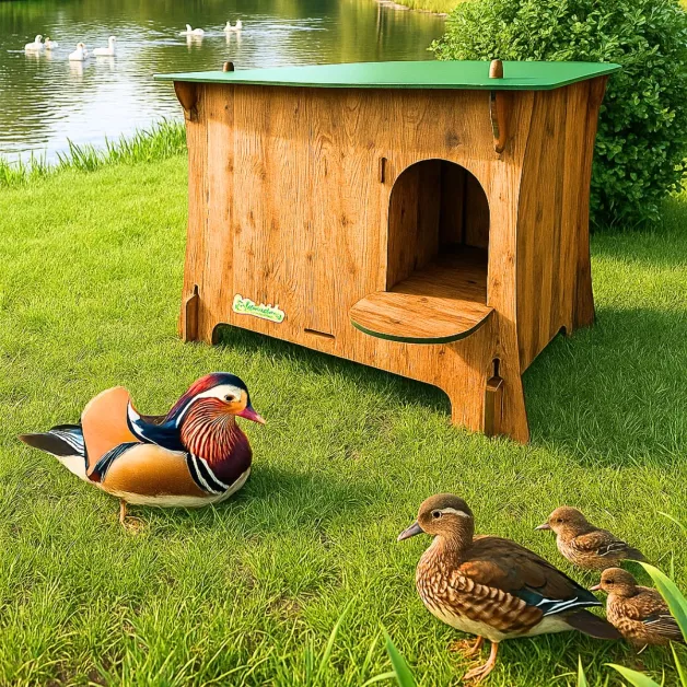 Abris pour canards en HPL Cucciolotta Ducky