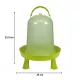 Abreuvoir siphoïde en PVC vert avec pieds pour poules 